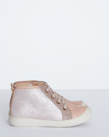 Leigh Tucker Willow Glitter Hi-Top Trainers